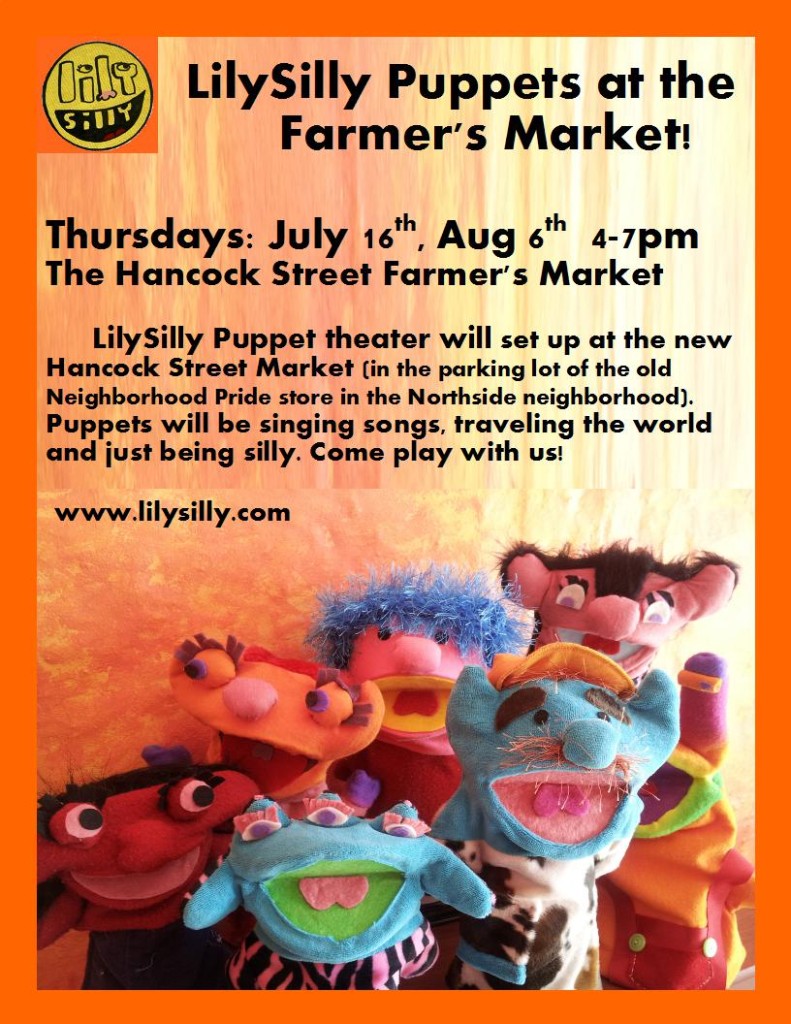 Puppets at the Market Flyer